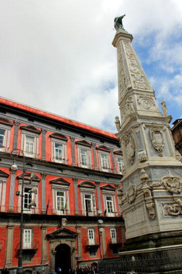 One of Naples' plazas